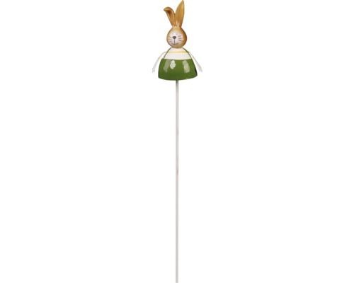 Tuteur de jardin lapin Lafiora 115 cm métal vert