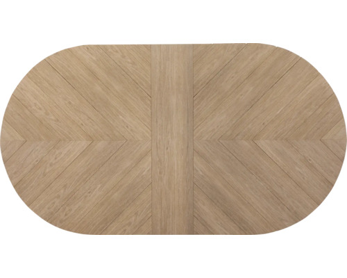 Tischplatte aus Holz mit Fischgrätmuster