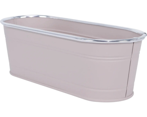 Ovale Pflanzschale aus Metall