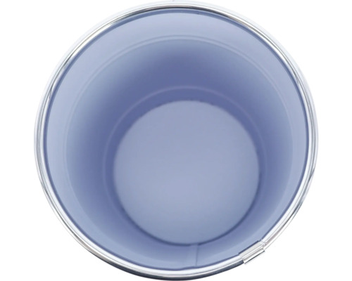 Seau métallique vide vu du dessus