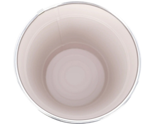 Vue de dessus d''un seau en métal