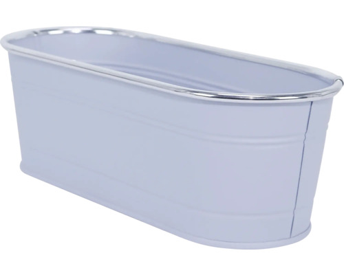 Ovale Pflanzschale aus Metall