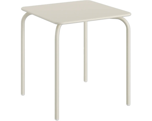 Quadratischer Beistelltisch mit Metallgestell