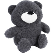 Grauer Teddybär mit geschlossenen Augen