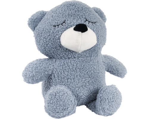 Ours en peluche gris aux yeux fermés