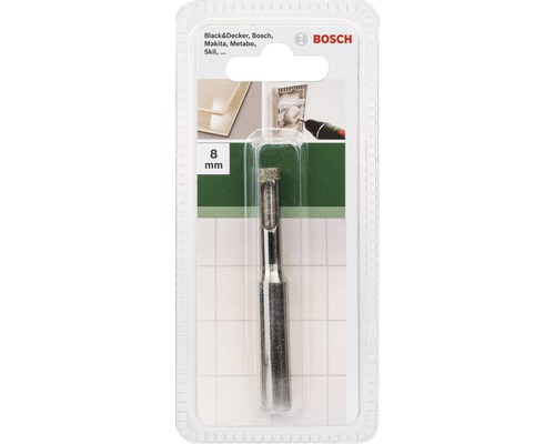 Foret à carreaux Bosch de 8 millimètres dans son emballage