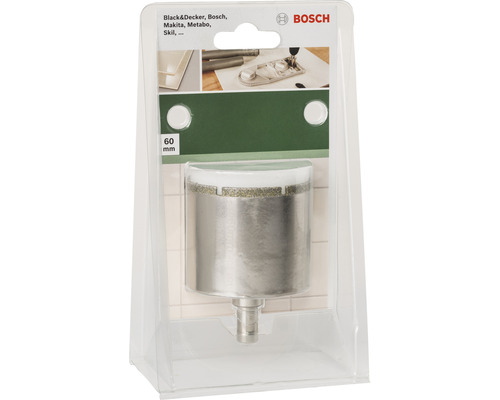 Bosch Fliesenbohrer mit 60 Millimeter Durchmesser in Verpackung