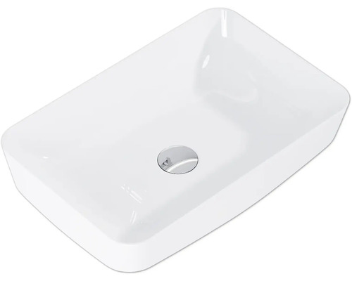 Lavabo à poser Jungborn NONUS DECEM 500 x 390 mm blanc brillant