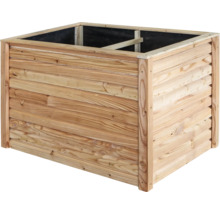 Jardinière surélevée classique Dimplex Rhombus mélèze 120 x 80 x 80 cm naturel