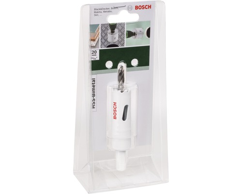 Scie cloche Bosch d''un diamètre de 20 millimètres dans son emballage