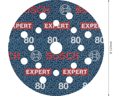 Disque abrasif Bosch Expert 125 millimètres Grain 80