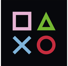 Symboles PlayStation : carré, triangle, croix, cercle