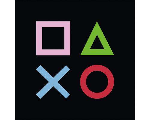 Symboles PlayStation : carré, triangle, croix, cercle