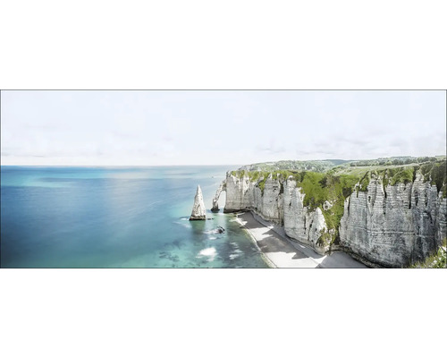 Glasbild Etretat Normandie 125x50 cm