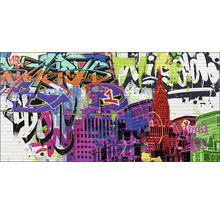 Tableau sur toile Graffiti New York 100x50 cm