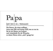 Illustration mit der Definition von Papa als Substantiv