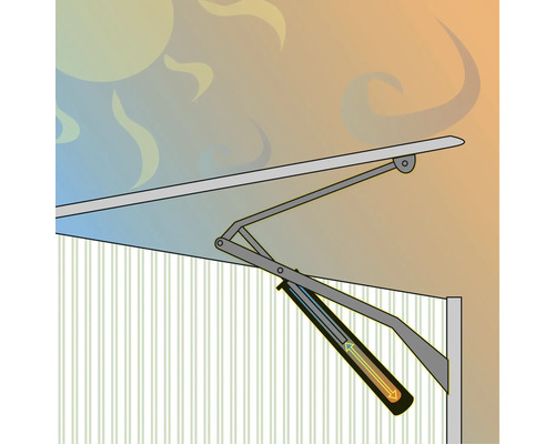 Mechanismus eines ausfahrbaren Sonnenschutzes