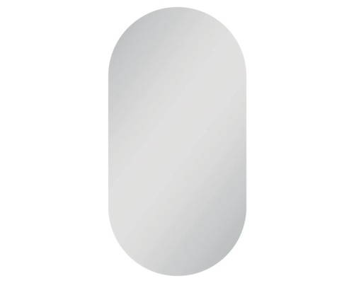 Miroir ovale avec coins arrondis