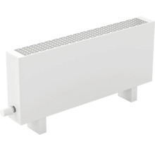 Radiateur convecteur blanc avec thermostat et fentes d''aération