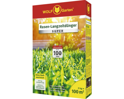 Emballage d''engrais longue durée pour gazon Wolf Garten
