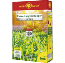Engrais pour gazon longue durée WOLF Garten 'Super' 0,5 kg pour 50 m²