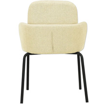 Chaise avec revêtement en tissu et pieds en métal