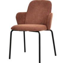 Fauteuil avec revêtement en tissu et structure en métal