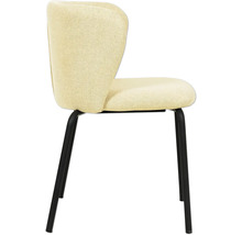 Chaise rembourrée avec pieds en métal