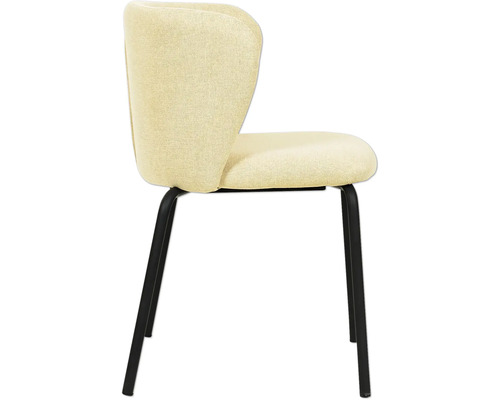 Chaise rembourrée avec pieds en métal
