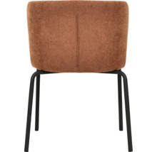 Chaise avec revêtement en tissu et pieds en métal