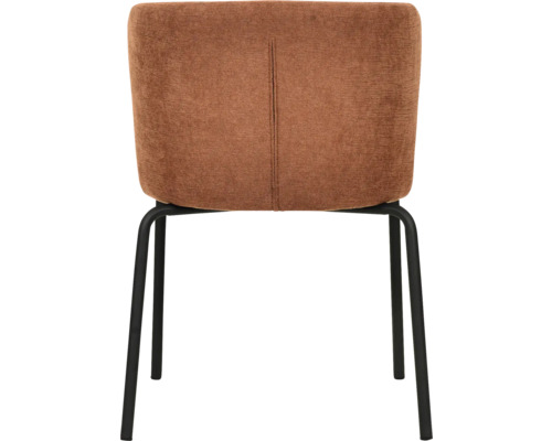 Chaise avec revêtement en tissu et pieds en métal