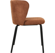 Chaise avec revêtement en tissu et pieds en métal