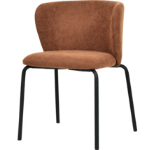 Chaise rembourrée avec pieds en métal