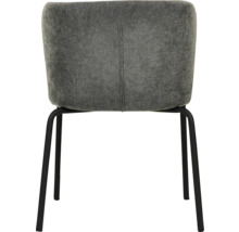Chaise avec revêtement en tissu et pieds en métal