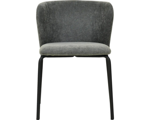 Chaise avec revêtement en tissu et structure en métal