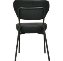 Chaise avec revêtement en tissu et structure en métal