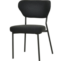 Chaise avec revêtement en tissu et structure en métal