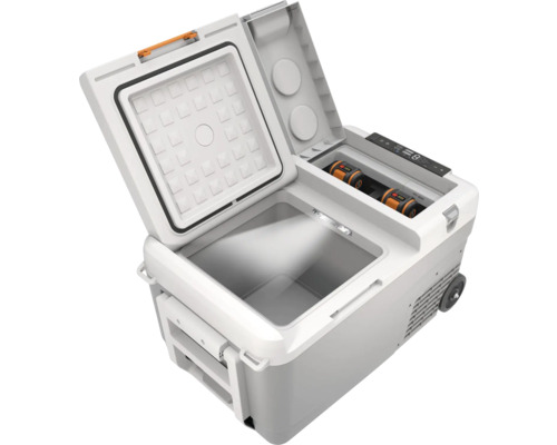 Glacière portable ouverte avec affichage numérique