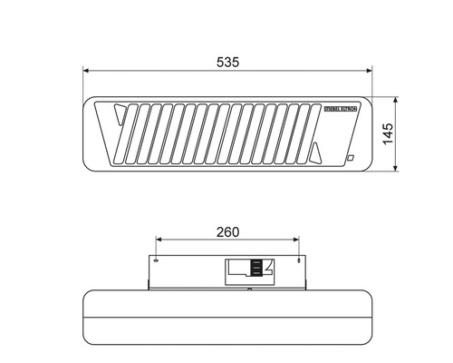 Masszeichnung Stiebel Eltron Lüfter