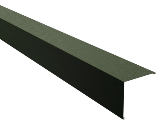 Angle extérieur à 90° PRECIT pour mur vert oxyde chromique RAL 6020 Shimoco 80µm 2000 x 115 x 115 x 0,5 mm