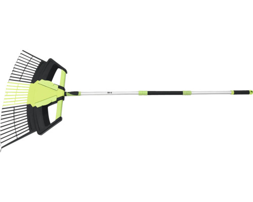 Balai à feuilles avec manche télescopique pour le jardinage