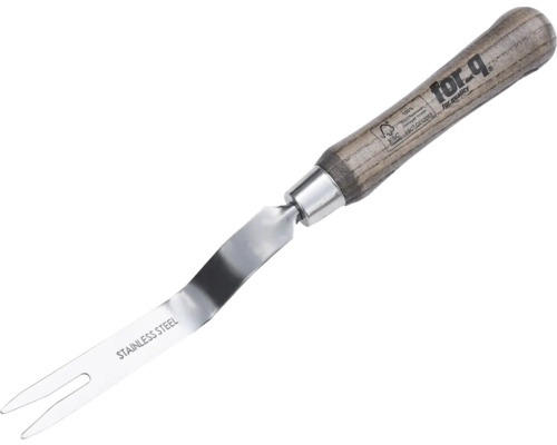 Désherbeur à lame en acier inoxydable et manche en bois