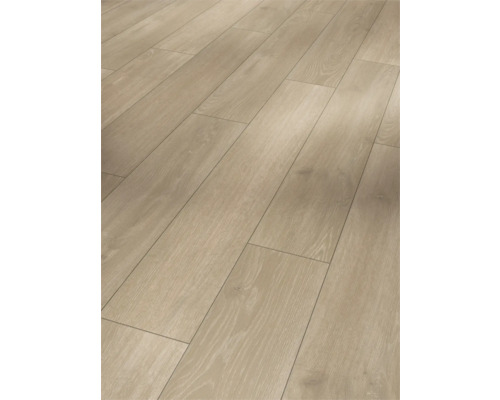 Stratifié Classic 1050 chêne Skyline gris perle plancher de maison de campagne 1285 x 194 x 8 mm Stratifié Classic 1050 chêne Skyline gris perle plancher de maison de campagne 1285 x 194 x 8 mm