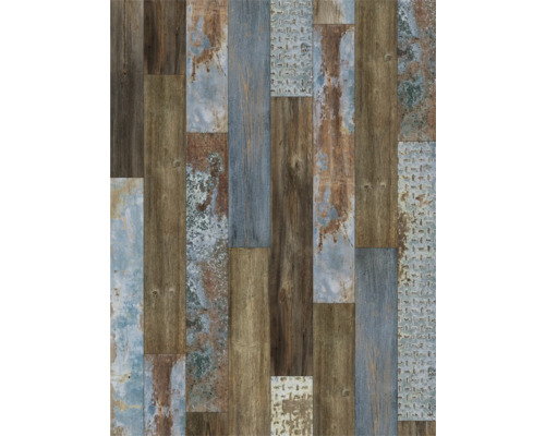 Dekorative Wandpaneele mit Holz- und Metalleffekt