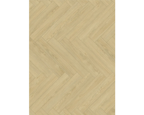 Pose de stratifié en motif à chevrons