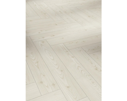 Stratifié Trendtime 3 mélèze Yukon blanc chevrons 858 x 143 x 8 mm Stratifié Trendtime 3 mélèze Yukon blanc chevrons 858 x 143 x 8 mm