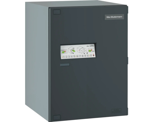 Burg Wächter Paketbox eBoxx EASY+ GV 645 ANT anthrazit BxHxT 575/760/450 mm Paketkastenanlage mit Bedienfeld und Namensschild
