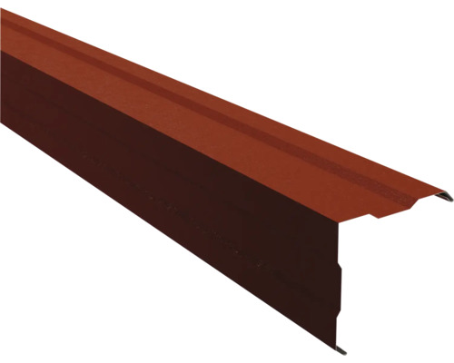 Angle extérieur à 90° PRECIT ondulé pour mur rouge oxyde RAL 3009 Shimoco 80µm 2000 x 170 x 170 x 0,5 mm