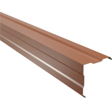 Angle extérieur à 90° PRECIT ondulé pour mur brun cuivré RAL 8004 1000 mm x 170 mm x 170 mm x 0,5 mm