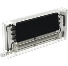 Licon Heat Wandkonvektor KORAWALL Energy WVE mit Ventilator fester Stromanschluss H 450 x L 750 x T 110 mm weiß matt links